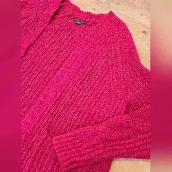 American Eagle Outfitters Women Open Cable Knit Sweater - Picture 5 of 7